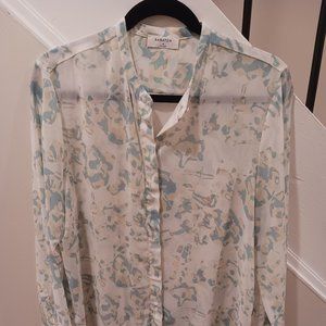 Babaton blouse shirt hidden button size m pattern